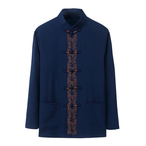 Chemise été homme coton lin style chinois : confort ample pour vos journées ensoleillées