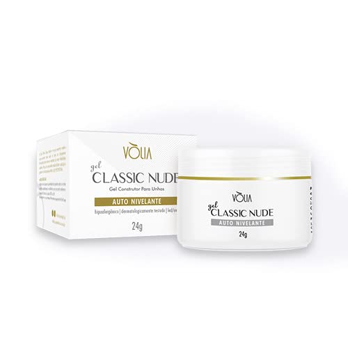Gel Construtor para Unhas de Gel Alongamento Classic Nude 24g, Vòlia