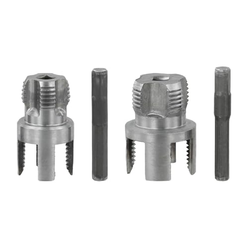 Abridor de roscas interno de 2 piezas para tuberías de agua de PVC/ppr - 20 mm 25 milímetros de doble extremo máquina roscadora compatible con taladros eléctricos manuales construcción de metal