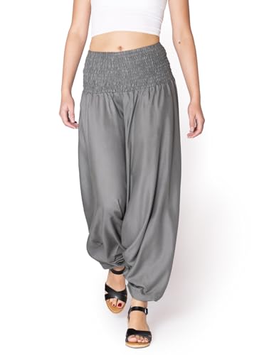 PANASIAM Sarouel uni Gris XL