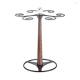 JTKSSCS Weinglashalter Kompakte, umgedrehte Gläserhalter, Weinglasaufhänger for beengte Platzverhältnisse(Black)