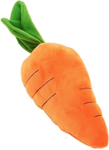 Calsgkspray Crinkle Dog Toy for Small Medium and Large Breeds Cute Carrot with Soft Squeaker Carrot Shape Pet Plush Toy with Sound Bite-Resistant Soft Comfortable Dog Toys