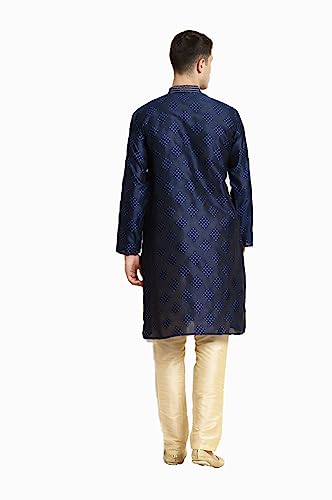 Sojanya (Since 1958 Men'S Jacquard Silk Self Design Indian Traditional Ethnic Dresses Only Long Kurta3