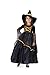 Dress Up America- Costume da Strega Piccola Ragazza Nera e Arancione per Bambini, Multicolore, taglia 4-6 anni (vita: 71-76, altezza: 99-114 cm), 763-S