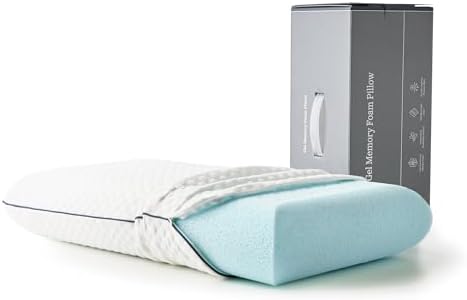 WEEKENDER Cooling Gel Memory Foam Pillow, Ventilated, Standard Si...