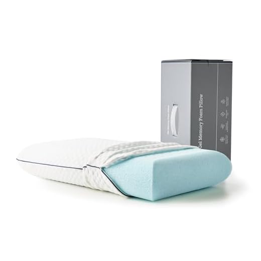 Weekender Gel Memory Foam Pillow - Standard Size - 1-Pack - Medium Firm Feel - Neck and Shoulder Support - Side & Back Sleepers - Home, Hotel, & Hospital Essentials - CertiPur Certified