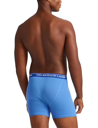 POLO RALPH LAUREN Tall Men's Classic Fit Cotton Boxer Briefs, Trunks & Long Leg Available, 3-Pack, Royal/Blue/Navy-3 Pack, 2X Big4