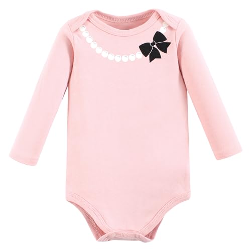 Image of Hudson Baby baby-boys Cotton Long-sleeve Bodysuits 5-pack