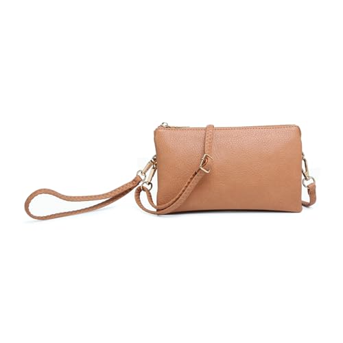 Image of JEN & CO. Riley Crossbody Bags for Women Vegan Leather Wristlet Clutch Wallet Purses Handbags with 2 Straps