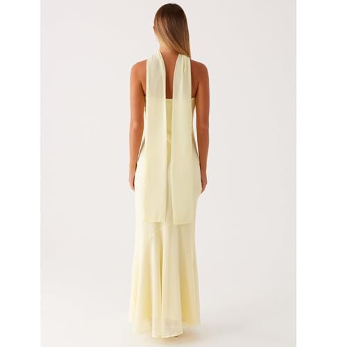 Image of Women Strapless Floral Dress with Sarf Mesh Tube Maxi Dress Summer Cocktail Wedding Guest