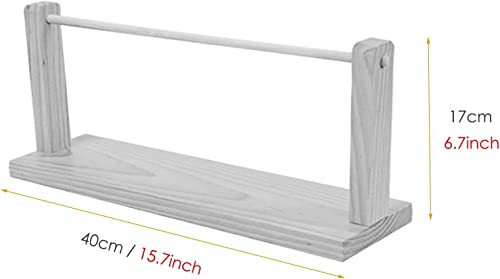 Support de rouleau en vinyle de bureau en bois pour libérer l'espace - 2
