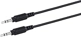 Philips Accessories 6ft (1.8m) 3.5mm Audio Cable Flexible, Long Aux Cable for Car Stereo, Cell Phones, Tablets, Headphones, Portable Speakers Male-to-Male Black SWA9236B/27
