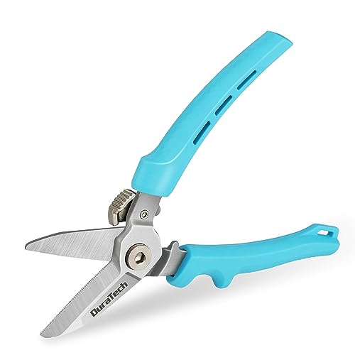 DURATECH 万能ハサミ ステンレス鋼製刃 強力万能はさみ 剪定鋏 多目的切断工具 46mmブレード長さ 高硬度 カーペット 金属 DIY 工具 厚紙 段ボール 粗大ゴミ解体 園芸 大工用 家庭用 作業用