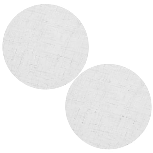 ULDIGI 2 Pcs Round Fabric Ceiling Lampshade Covers Dazzling Chandelier Light Diffuser Shading Plate for Home Decor and Lighting Accessories