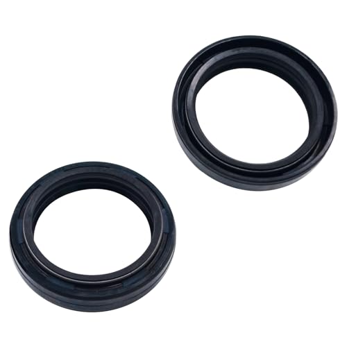 AHL Motorrad 37 x 49 x 8 mm Gabelsimmerringe/Gabeldichtringe/Dichtungssatz 1 Paar kompatibel mit Suzuki GS500 1989-2002