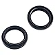AHL Motorrad 37 x 49 x 8 mm Gabelsimmerringe/Gabeldichtringe/Dichtungssatz 1 Paar kompatibel mit Suzuki GS500 1989-2002