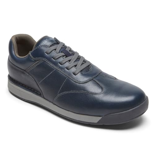 Rockport Men's 7200 Plus Sneaker, New Dress Blues Lea, 9.5 UK