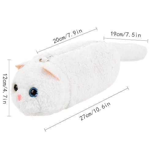 Image of Minache Women Mini Cat Plush Crossbody Bag Shoulder Bag Stationery Pouch Ladies Cosmetic Bag