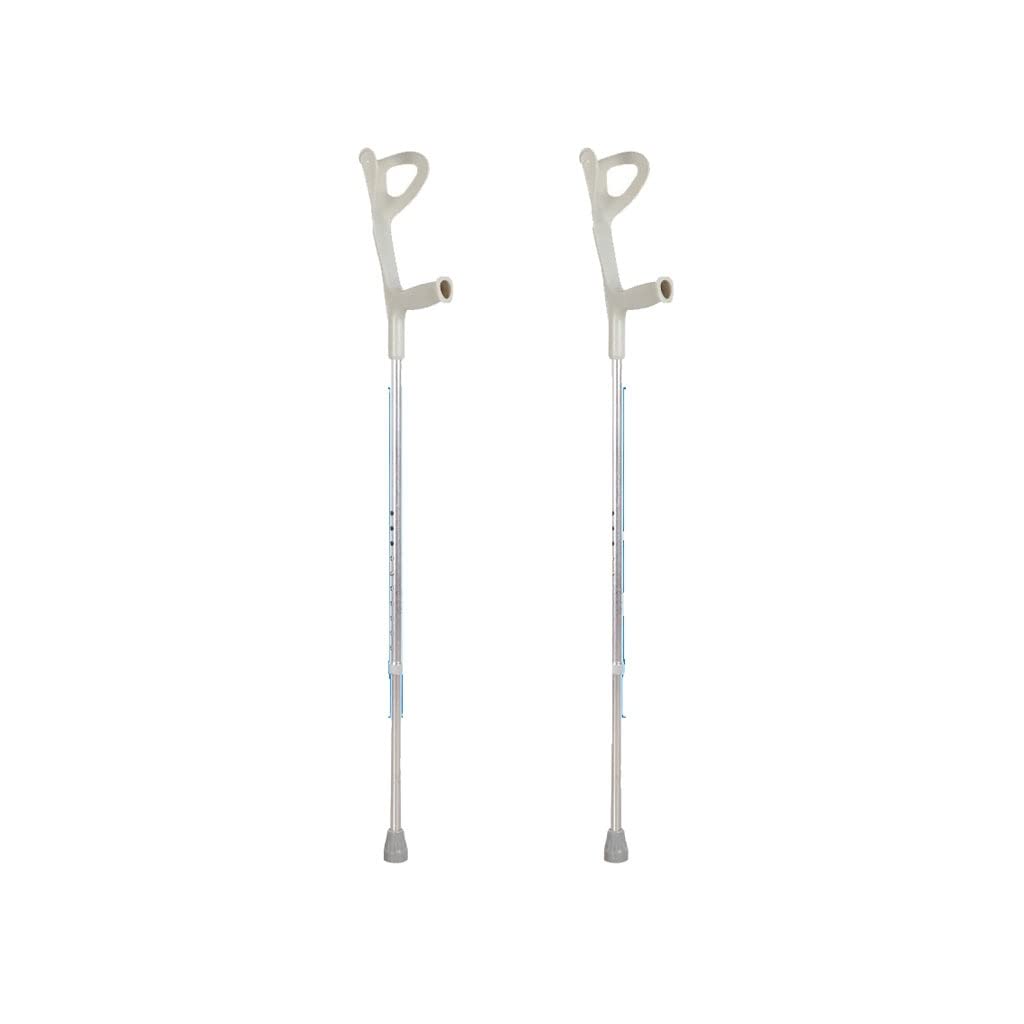 Muletas de antebrazo de Aluminio Muletas Ajustables Andador for Caminar asistido Paquete de Dos