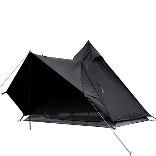 Tente de camping anti-UV en polyester imperméable avec grand auvent de protection