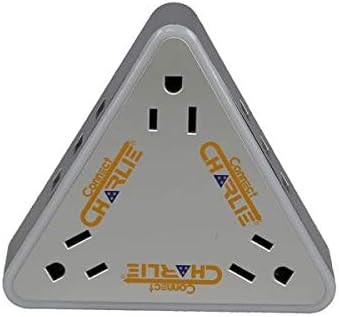 12- in-1 Surge Protector & USB Charger (Silver)