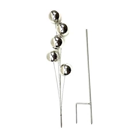 SK Style Stainless Steel Gazing Ball Stake Cover
