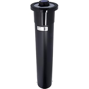 San Jamar – C2210C C2210 Euro EZ Fit in Counter Cup Dispenser, Fits 6oz to 24oz Cup Size, 2-7/8″ to 3-7/8″ Rim, 23-1/4″ Tube Length