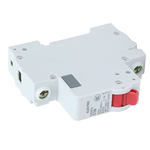 Cocoarm C16-Leistungsschalter, Pa66, 1P, Miniatur-Leistungsschalter, 16 A, 230 V, 400 V, DIN-Schieneninstallation für Niederspannungsverteilung, Beleuchtungsschutz in Häusern und Büros