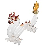 ULTECHNOVO Glasflasche Drachenform Dekorative Spirituosenflasche Transparente Getränke Und Saftflasche Leere Aufbewahrung Für Whisky Und Andere Spirituosen