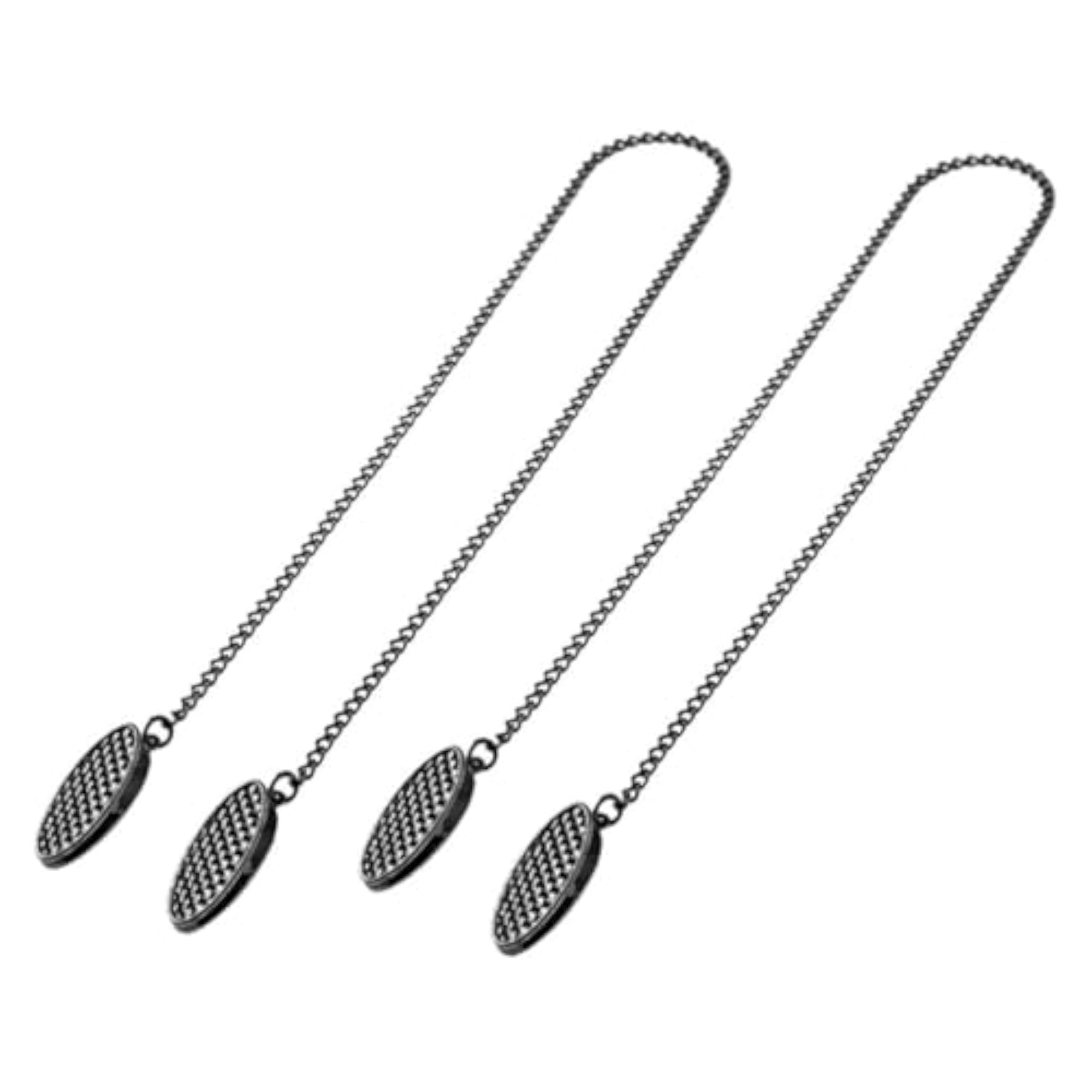 2X Light Black Bib Towel Holder Clips for Clean Clothes