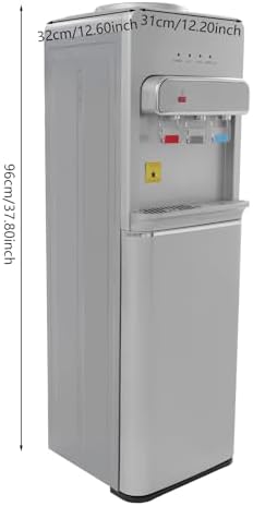 Bottom Loading Water Cooler Dispenser for 5 Gallon Bottles - 3 Temperature Settings (Hot, Cold, Room) - Ideal for Home, Office, Schools & Apartments - Sleek Black Design