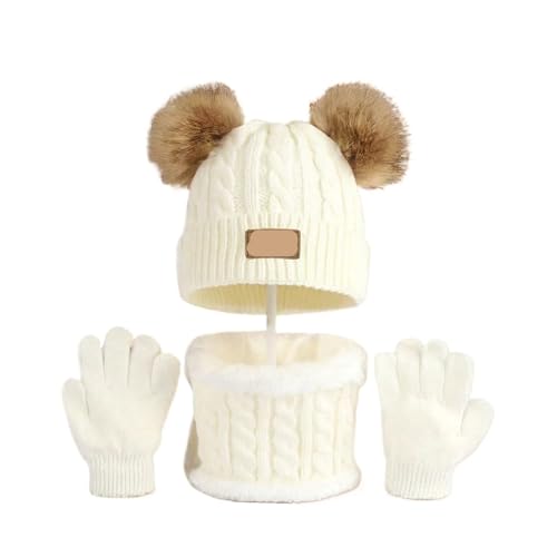Conjunto de gorro, guantes y cuello infantil para regalar en invierno