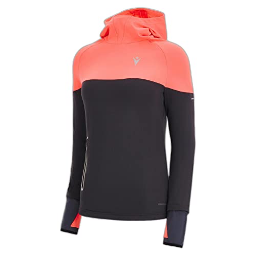 Macron Sudadera de Lluvia para Mujer Cortavientos Deportivo y Chaqueta Impermeable de Atletismo