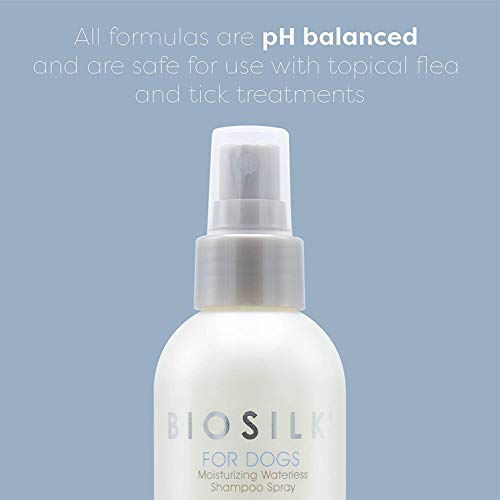 Biosilk For Dogs Silk Therapy Deep Moisture Waterless Shampoo Spray, 2 Pack | Waterless Dog Shampoo Spray For All Dogs And Puppies | 8 Fl Ounces, Pack Of 2 #TOP4