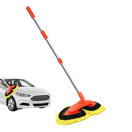 Brosse de nettoyage de voiture double tête pour un lavage rapide du pare-brise et du toit