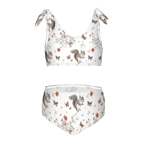 KLL Girls Bathing Suit Cute 2-Piecing Swimsuit with Adjustable Strap