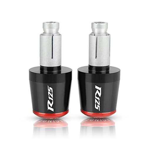 Poignées de guidon de moto 22mm rouge pour Yamaha YZF-R125 2014-2018