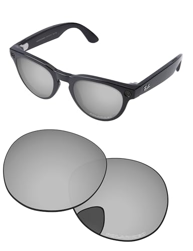 Image of Replacement Lenses for Ray-Ban Meta Headliner RW4009 & RW4013 50mm AI Glasses - Photochromic, Anti Blue Light Lens