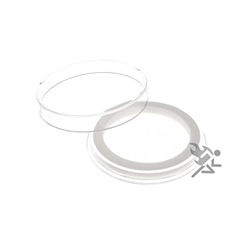 Air-Tite High Relief 38mm White Ring Coin Capsules for 2oz Queen's Beast, 3 Pack