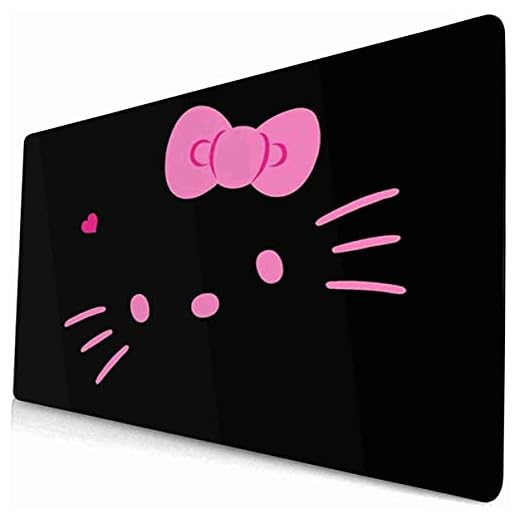 yongheng Hello Kitty musmatta bärbar dator stor skrivbordsdyna Hello Kitty skrivbordsmatta anime spelmusmatta 09