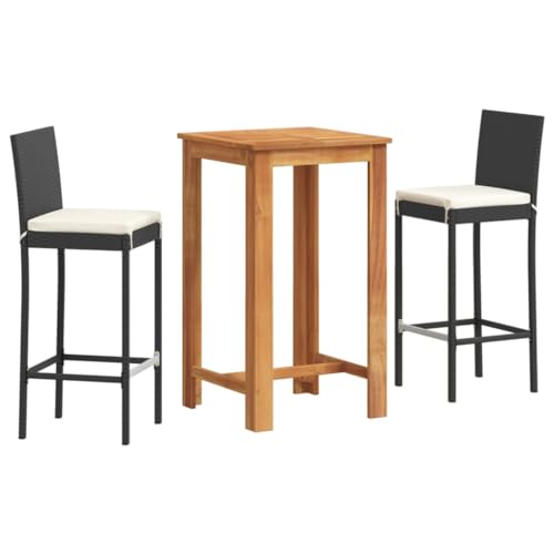 Ensemble de table et chaises de jardin compact pour petits espaces et balcons urbains - 3