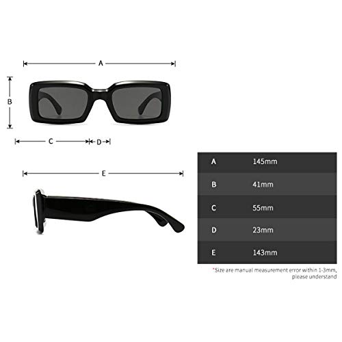 laureles/Square Sunglasses Travel Small Rectangle Sunglasses Men Women Vintage Retro Candy Colors Shade Glasses4