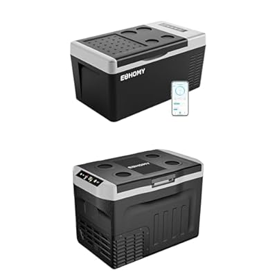 Bundle of EUHOMY 12 Volt Refrigerator, 19QT(18L) Compressor Electric Cooler+EUHOMY 12 Volt Refrigerator, 32QT(30L) 12V Cooler