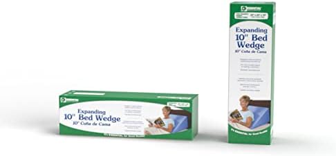 Miniatura 3 de Essential Medical Supply Cuña de cama de espuma elevada expandible para comodidad y apoyo del usuario, 10 pulgadas, color azul