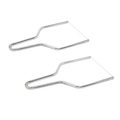 Honbay 2PCS Stainless Steel Butter Cheese Wire Cutters Slicers Knives for Kitchen (large)