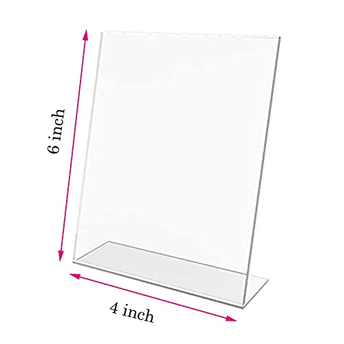 Image of CPI 6 pcs Acrylic QR Code Scanner Stand Phone Pay GPay Bhim UPI Bharatpe Paper Holder Stand for Table Shop A6 Size 6x4 Inches (Pack of 6)