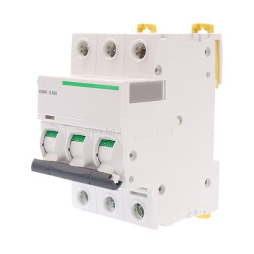 Disjoncteur miniature tripolaire IC65N évite les pannes sur réseau Acti 9 3P D63A