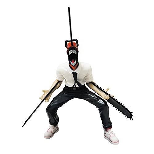 Jilijia Figura de Anime Denji 18,5 cm Denji Figuras de Acción Modelo PVC Dibujos Animados Estatua Adornos de Escritorio Coleccionables Regalos para fans del anime