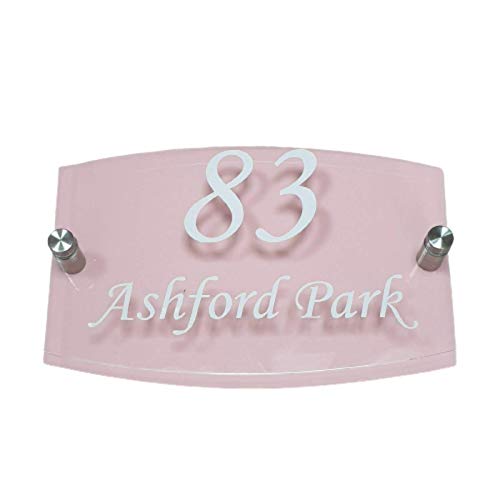 Plaque d'adresse lisible rose layette numéro de porte introuvable solution