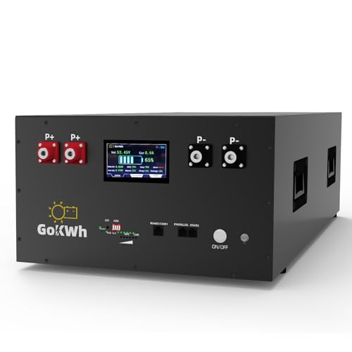 51.2V 320AH Lithium LiFePO4 Battery, 16.38kWh High-Capacity, Metal Case with APP, Perfect for...